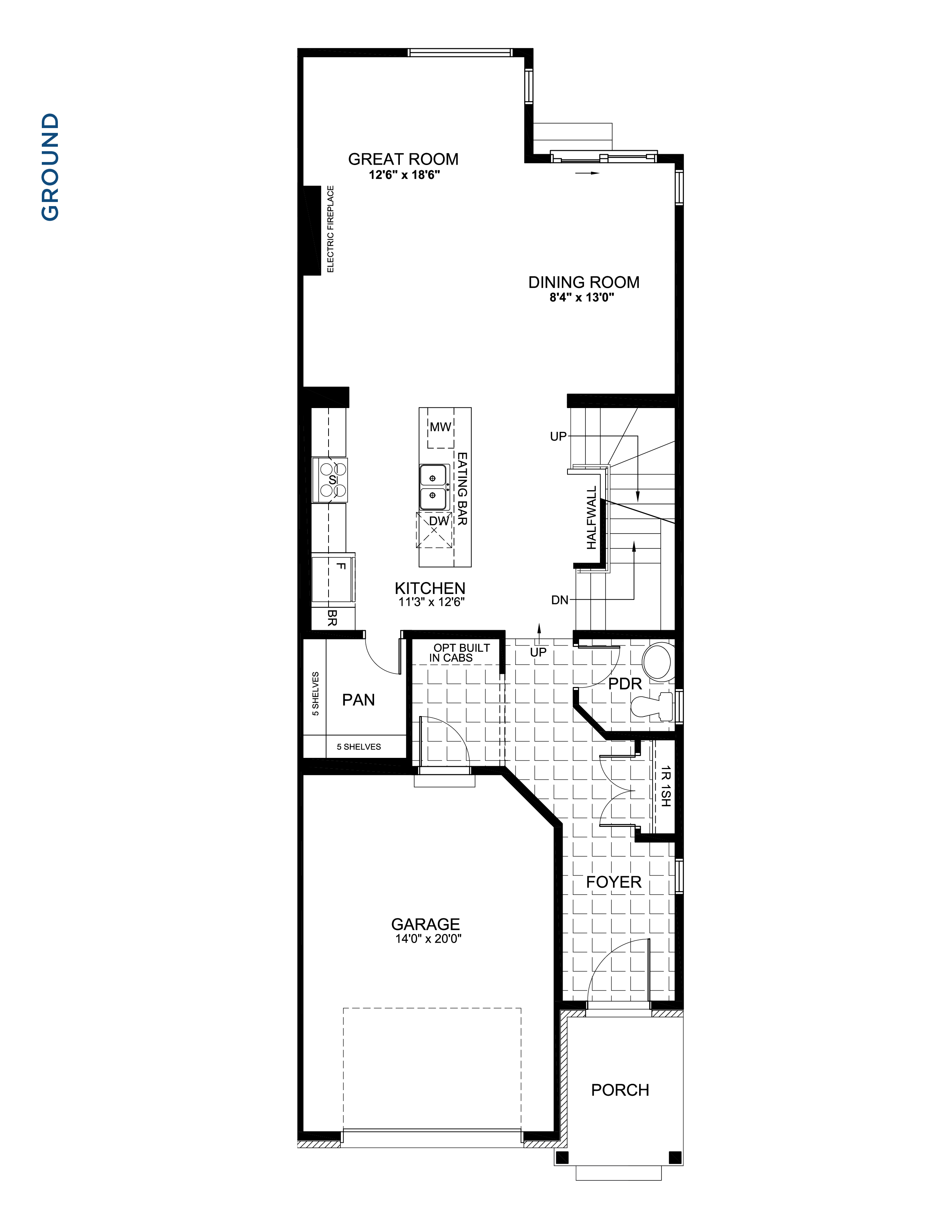 Floorplan Main Level - Ivy