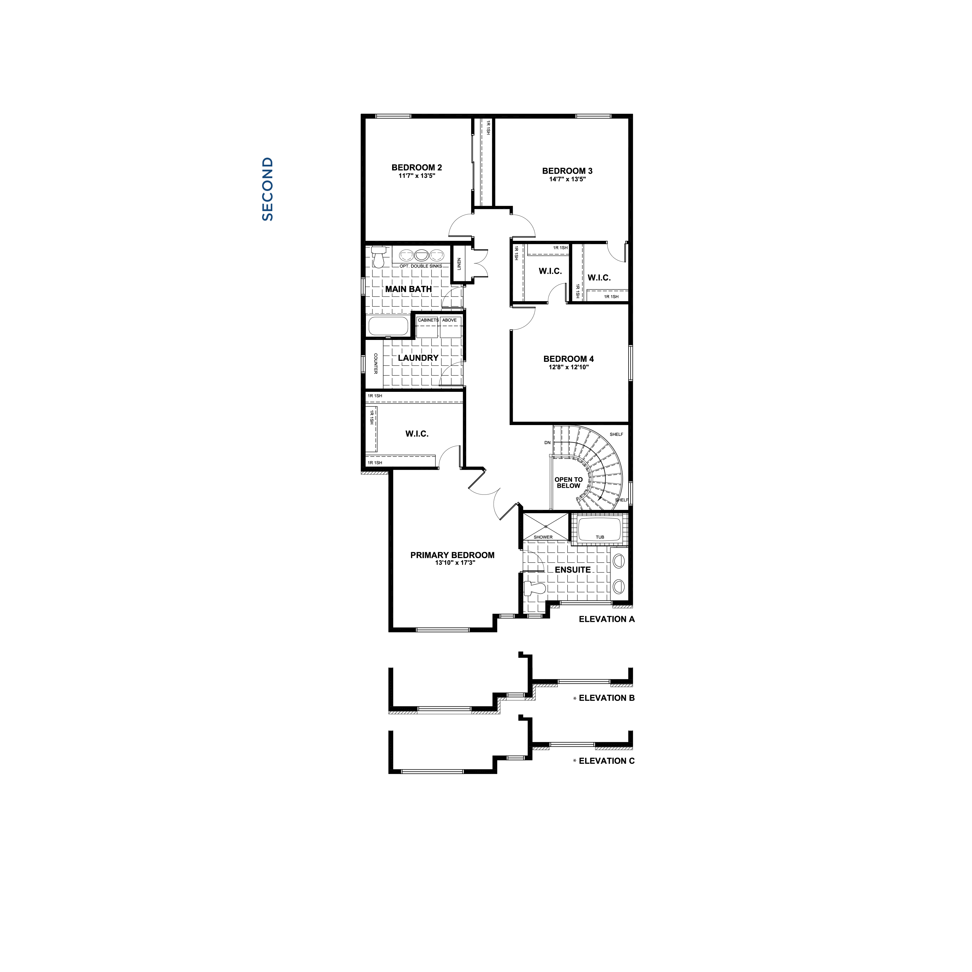 Floorplan Second Level - Turner